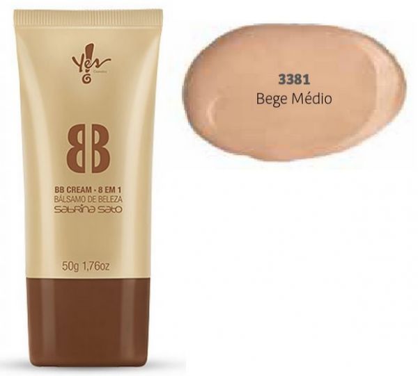 BB Cream Sabrina Sato 8 em 1 - Cor Bege Médio